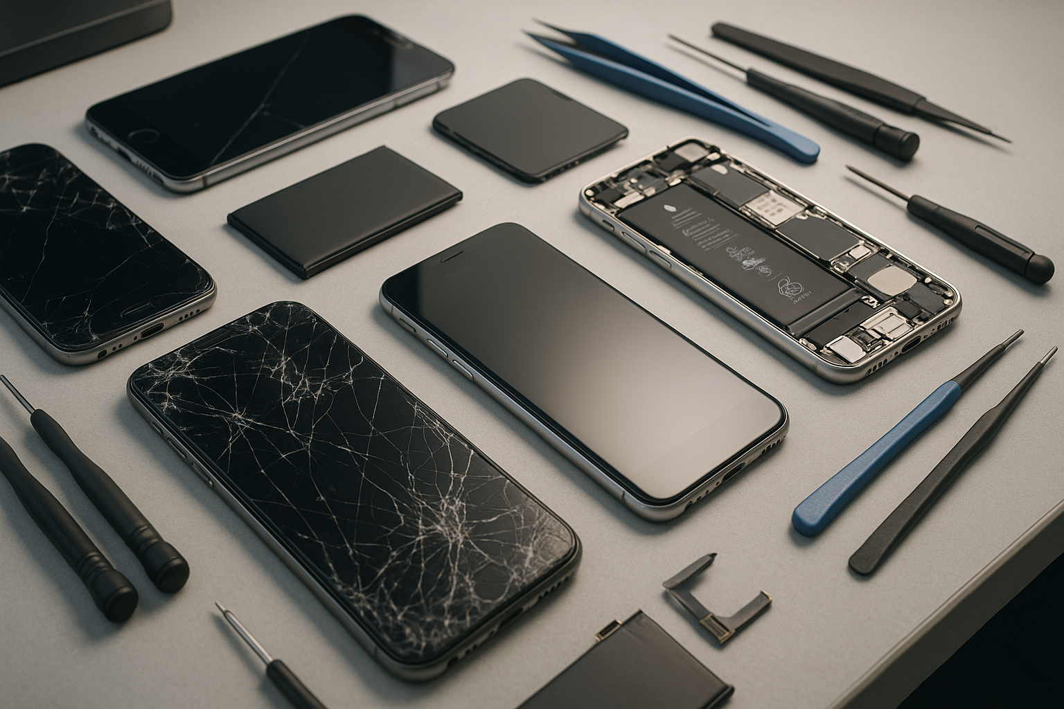 je voudrait des smartphone etc cassé et reconditionné  de fassont réaliste sans humain