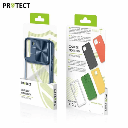 Coque de Protection PROTECT + écran de verre – Samsung Galaxy S22  (Bleu Marine) | Tech&Co Bzh