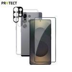 Pack de Protection Transparente Coque + Protection Lentille + Verre Trempé PROTECT pour Samsung Galaxy S25 Ultra |Tech&Co Bzh