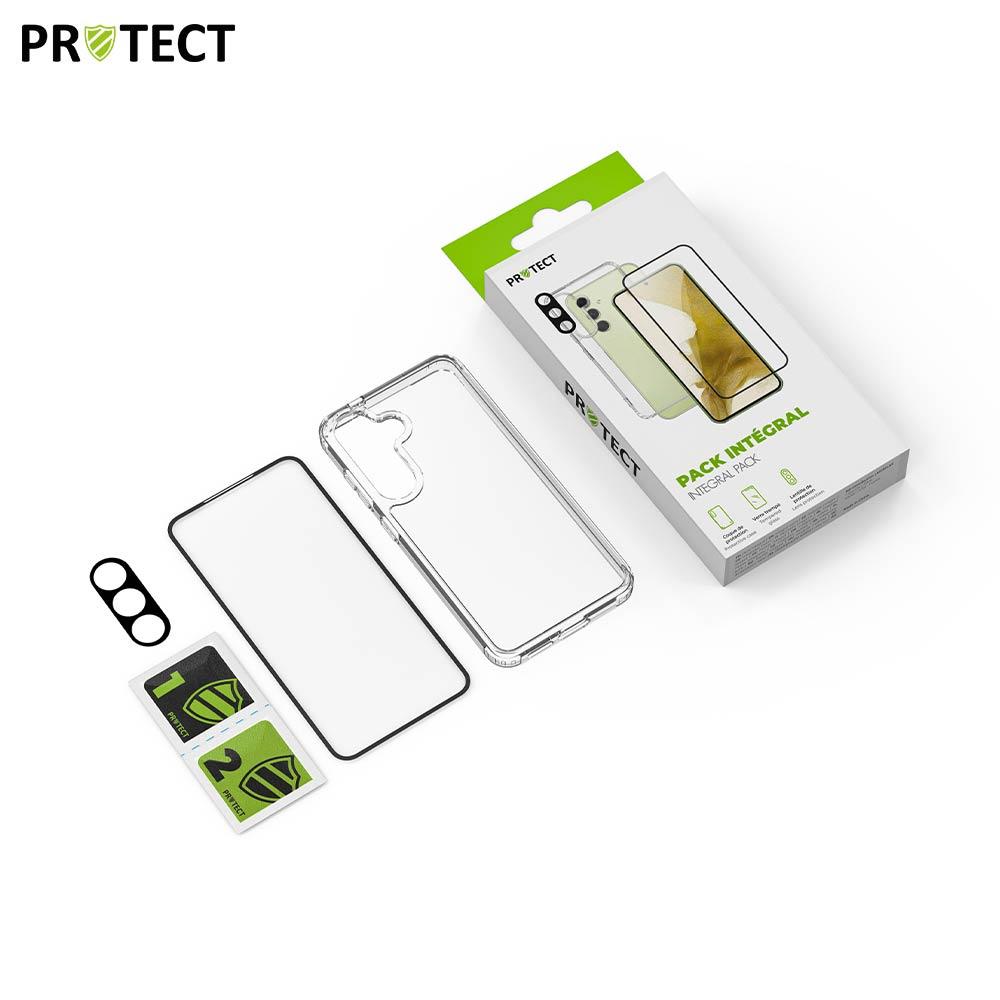 Pack Protection Samsung A35 5G - Coque Transparente + Verre Trempé + Lentille |Tech&Co Bzh
