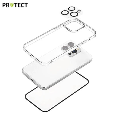 Pack Protection iPhone 11 – Coque Transparente + Verre Trempé HD + Protection Lentille – Anti-Choc & Anti-Rayures | Tech&Co Bzh
