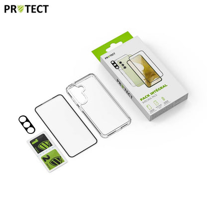 Pack Protection Samsung A55 5G - Coque Transparente + Verre Trempé + Lentille | Tech&Co Bzh