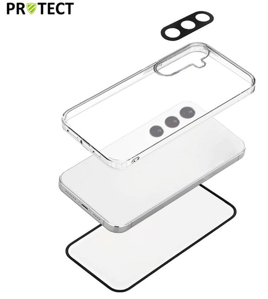 Pack Protection Samsung A26 5G - Coque Transparente + Verre Trempé + Lentille |Tech&Co Bzh Tech&Co Bzh