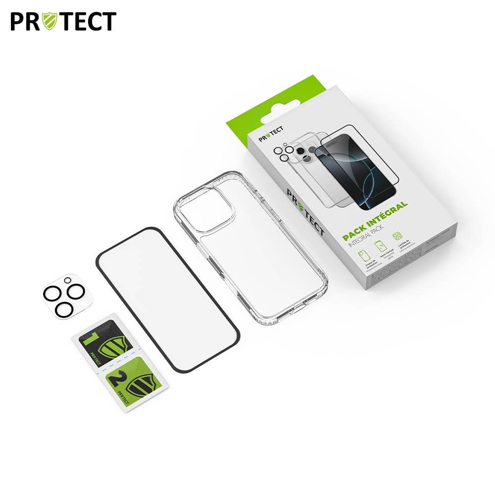 Pack Protection iPhone 12 – Coque Antichoc + Verre Trempé 9H + Protection Lentille – Transparent | Tech&Co Bzh