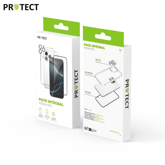 Pack Protection iPhone 12 – Coque Antichoc + Verre Trempé 9H + Protection Lentille – Transparent | Tech&Co Bzh