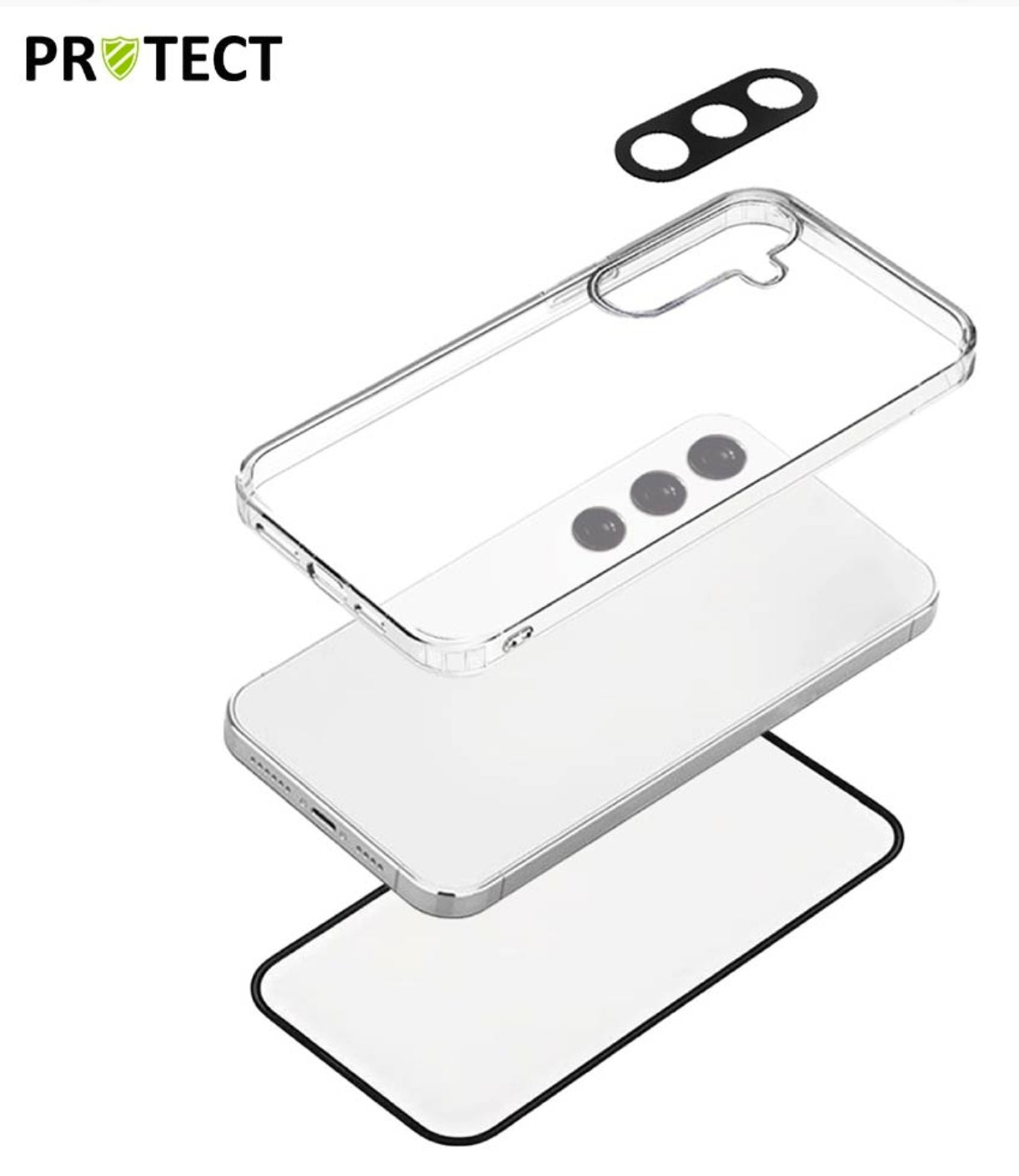 Pack Protection Samsung A16 4G / 5G – Coque Transparente + Verre Trempé + Lentille | Tech&Co Bzh Tech&Co Bzh