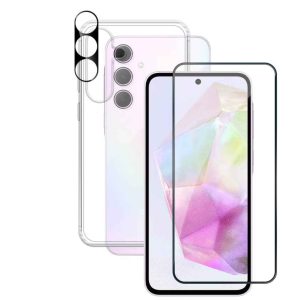 Pack Protection Prenium Samsung Galaxy A35 5G – Coque + Verre Trempé + Protection Caméra | Tech&Co Bzh