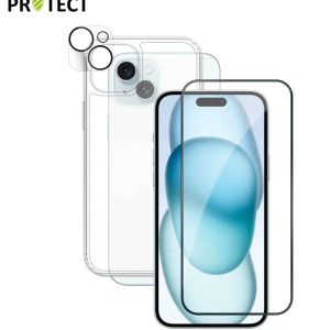 Pack Protection iPhone 15 – Coque + Verre Trempé | Tech&Co Bzh