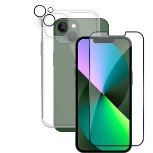 Pack Protection Premium iPhone 13 – Coque + Verre Trempé | Tech&Co Bzh